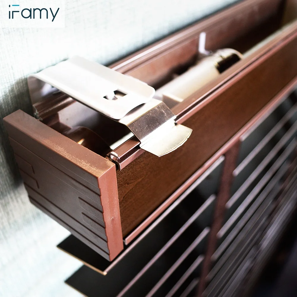 Новый дизайн, высококачественные жалюзи из искусственной древесины, домашний кухонный декор, оконный козырек