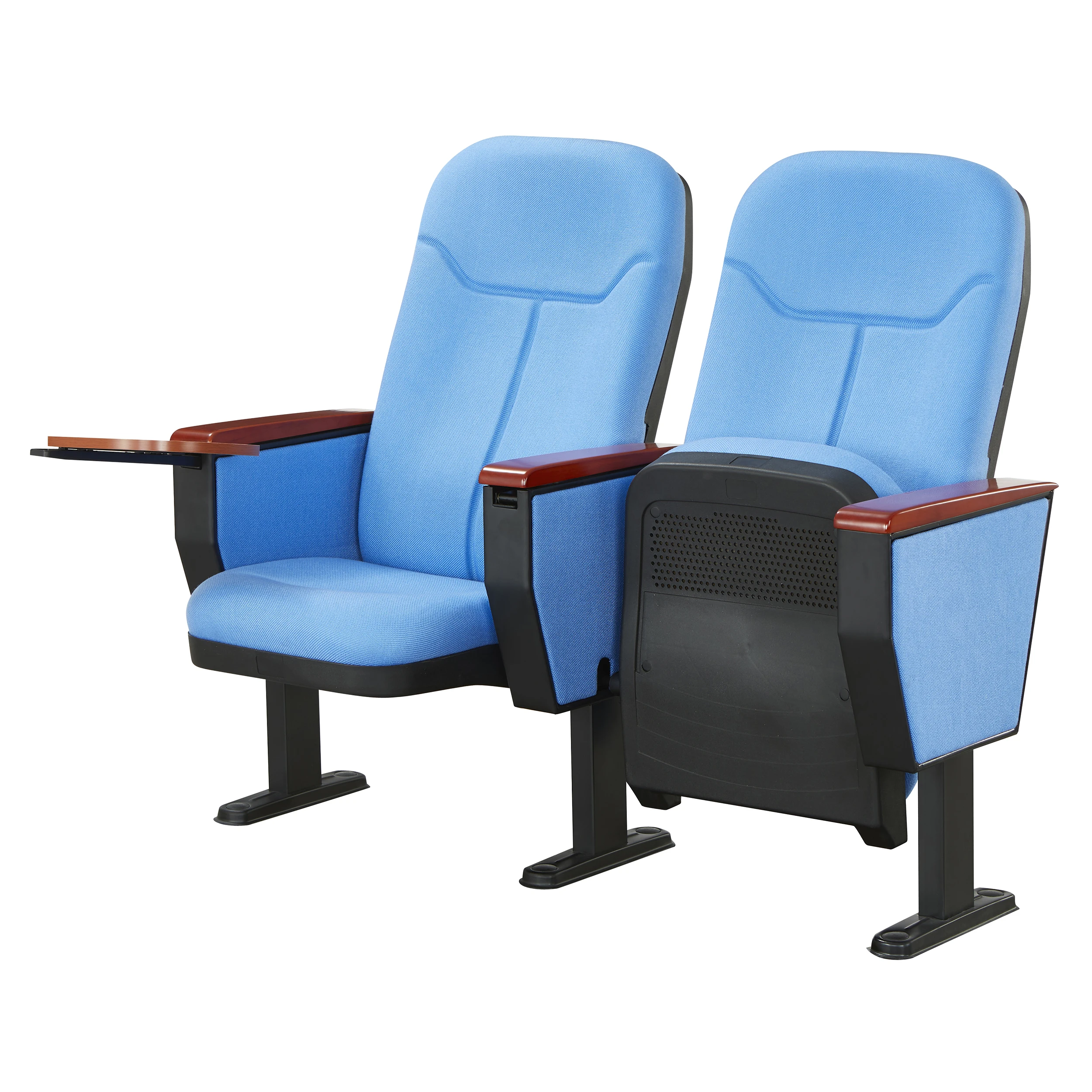
classic China cinema lecture hall folding cheap auditorium chairs seats with writing table(WH208) 