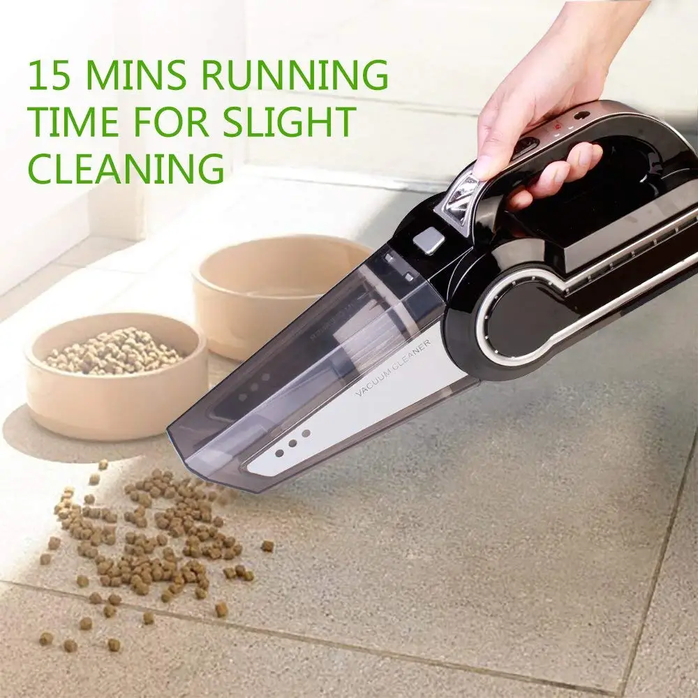 Автомобильный пылесос высокой мощности, всасывающий ручной автомобильный пылесос 4 кПа, 12 В постоянного тока, 120 Вт, шнур 14,5 дюйма, несколько насадок