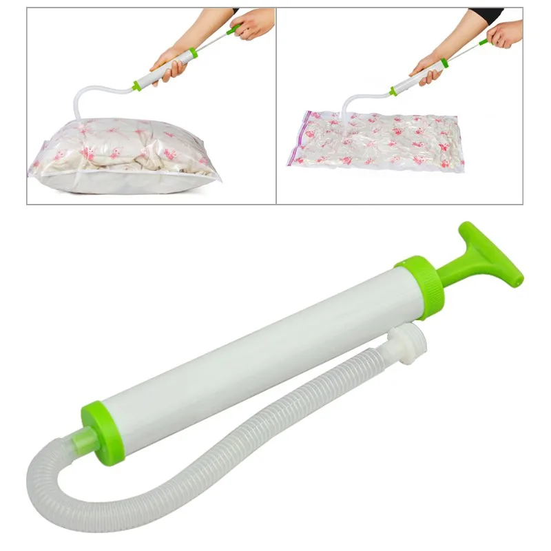 Whole Portable Hand Air Vacuum Pump For E Saver Saving Storage Bag Seal Compressed Bags Organizer