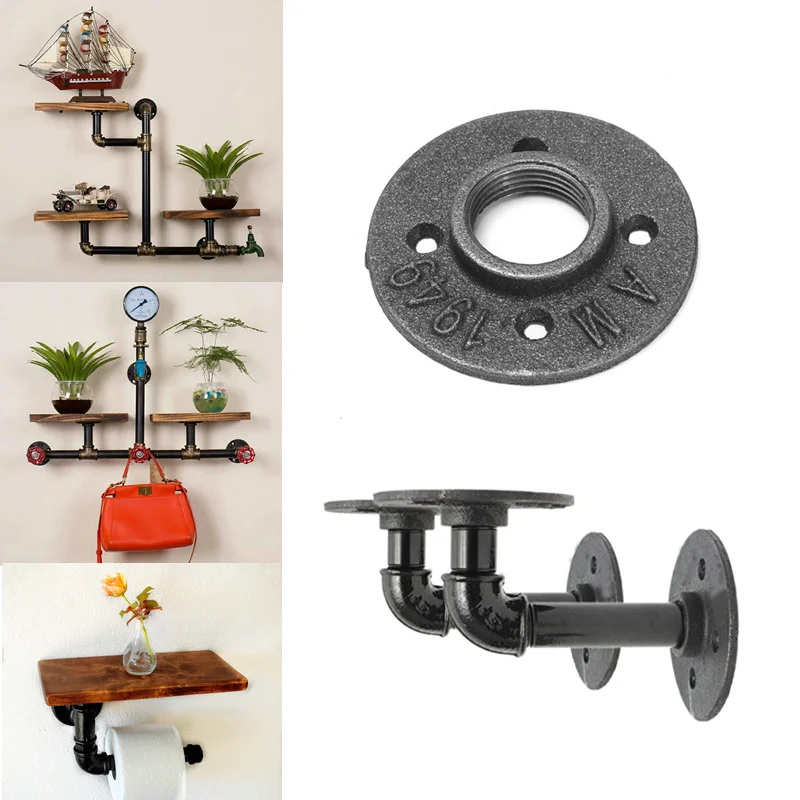 floor flanges retro furniture pipe fittings 4 hole flange