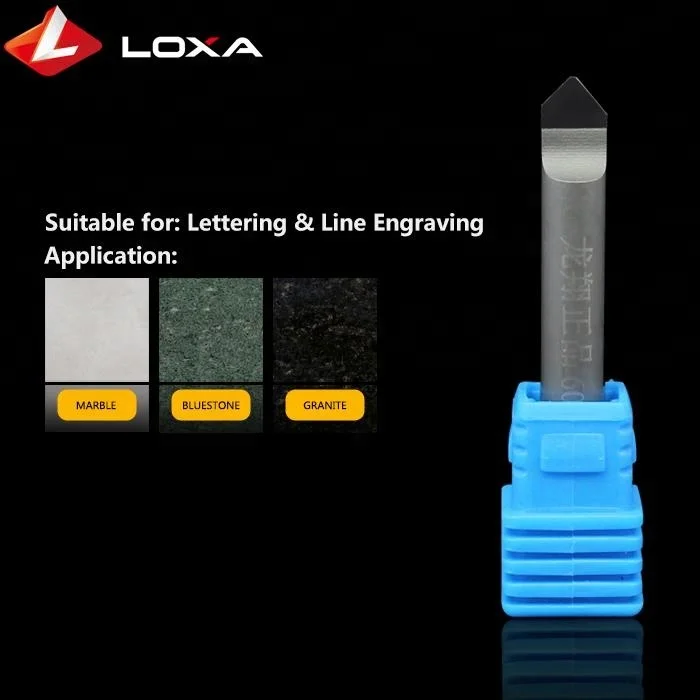 Diamond Tip Sharp Stone Engraving Tool Cutter Granite Marble Carving CNC Tools