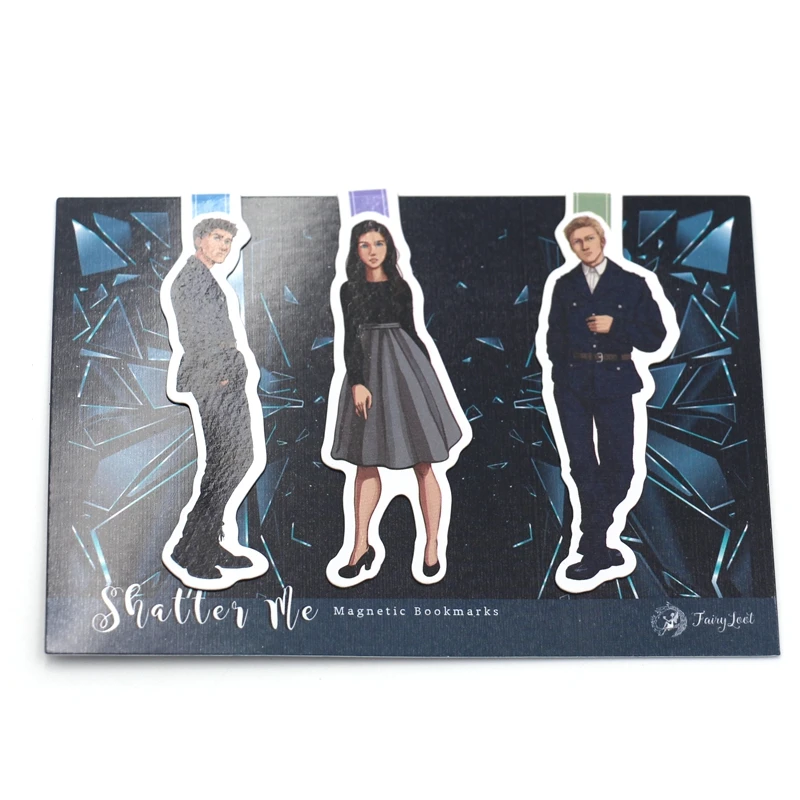 Manufacturer supply custom magnetic bookmark special shape bookmark set