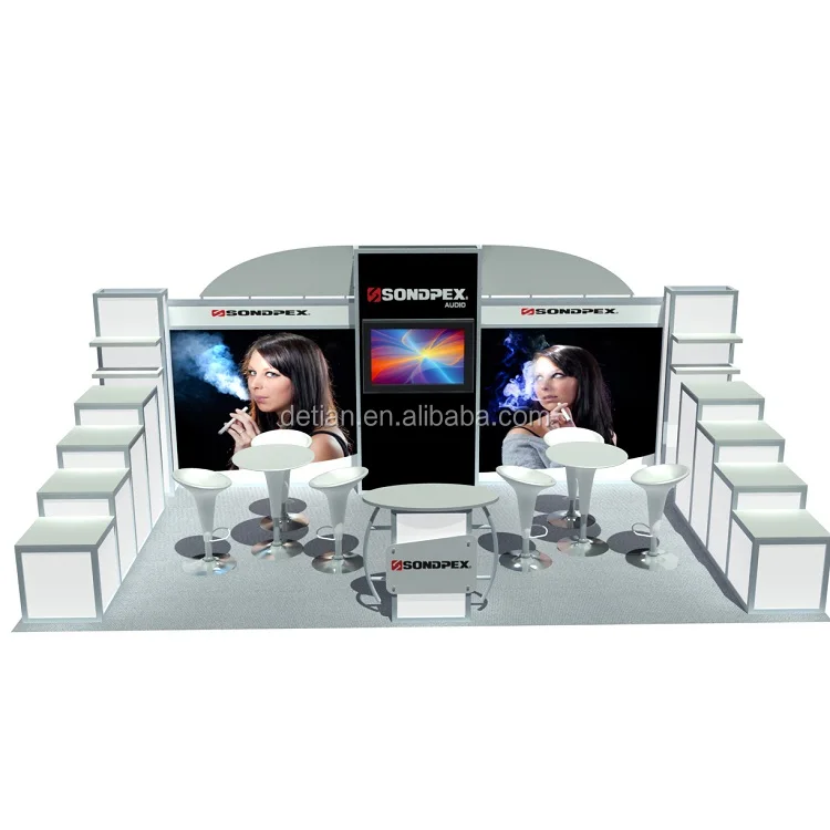 
Detian Offer 10x20 exhibition stand design portable tradeshow booths trade show equipment 
