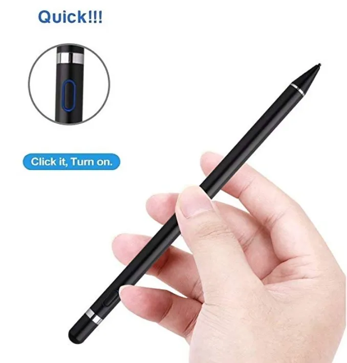 1.45mm Copper Tip High Precision Active Capacitive Stylus Pen for Touch Screen Devices