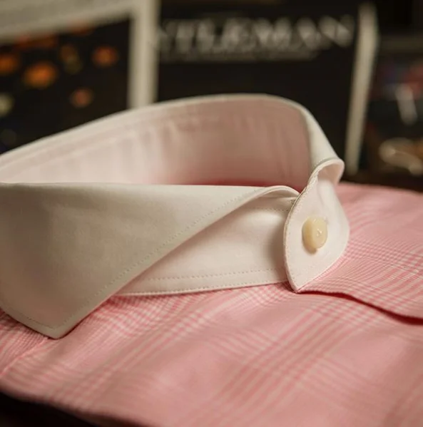 Factory  premium shirts for men  of semi cut away collar