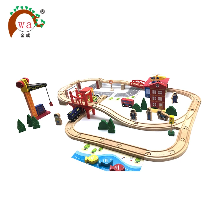 Wholesale wooden toys train set track,toy wooden