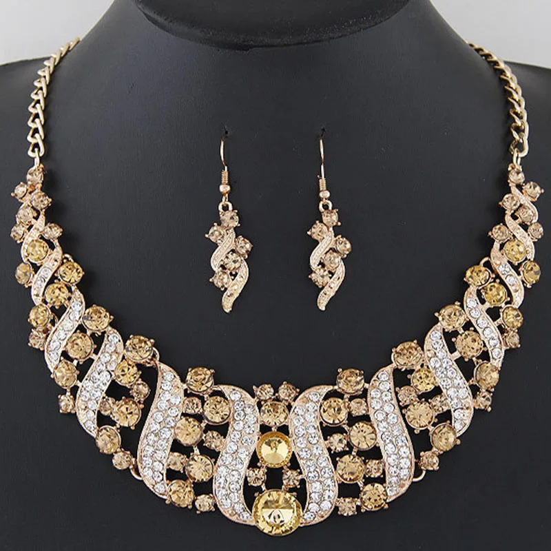 Factory wholesale top selling jewelry set gold plated