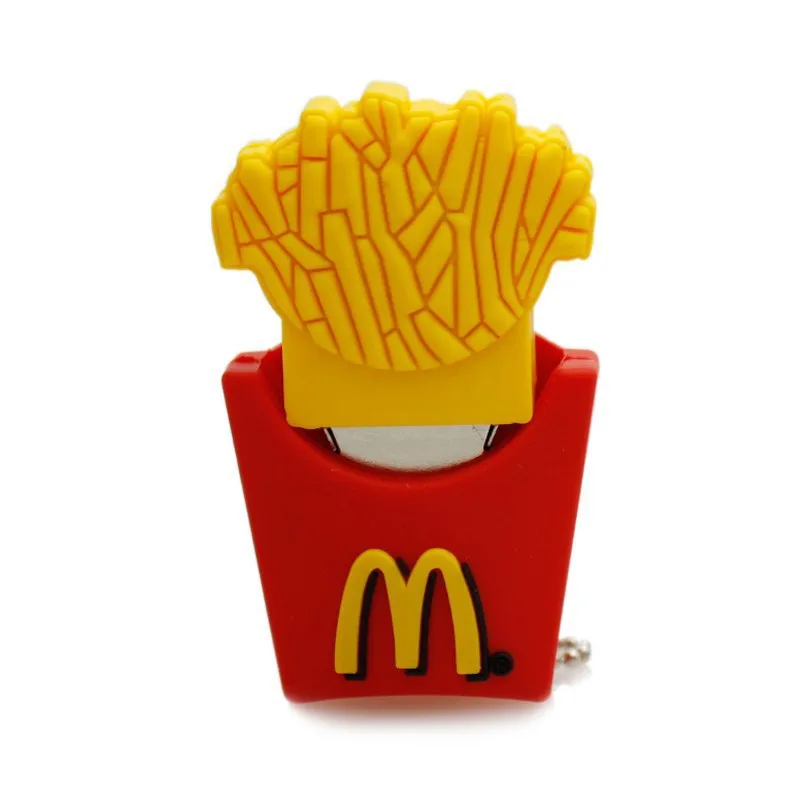 Custom 3D design PVC French Fries USB pendrive PVC food USB Flash Drive