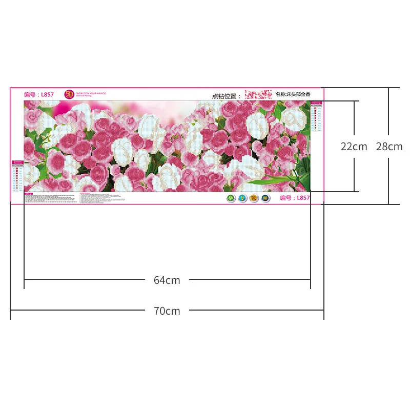 Large flower paintings custom 5d diamond painting