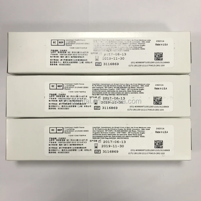 
Good Quality D-Speed Carestream Intraoral Film Kodak Dental X-Ray Film 