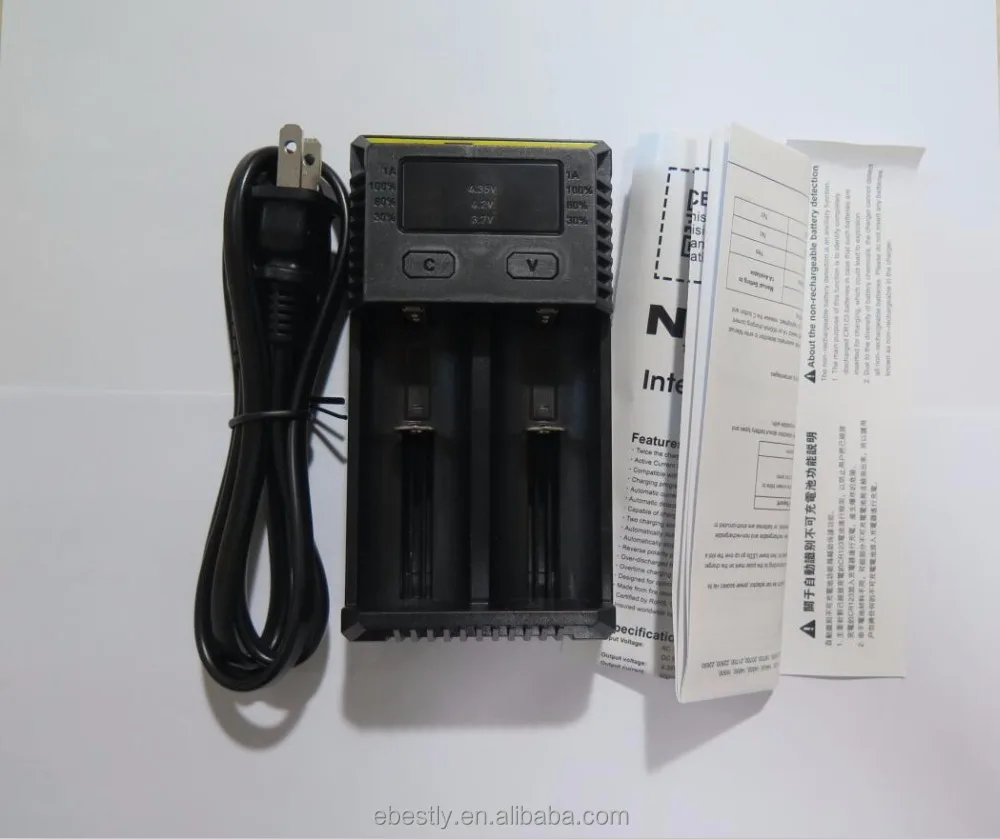 New version Nitecore charger for 16340 10440 AA AAA 14500 18650 26650 Nitecore i2 charger