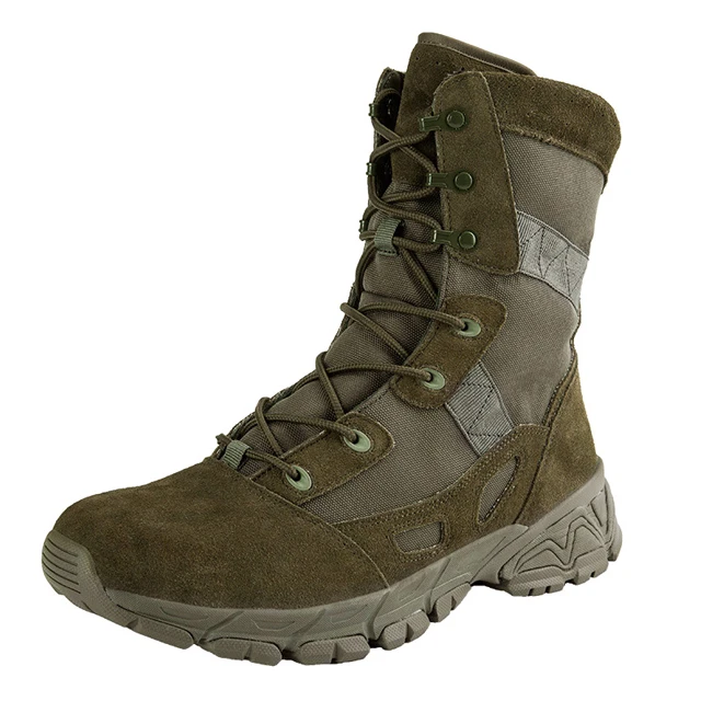 
Mens Hiking Boots Army Military Tactical Combat Boots Womens Trekking Shoes with High Top Walking Climbing Sneakers 