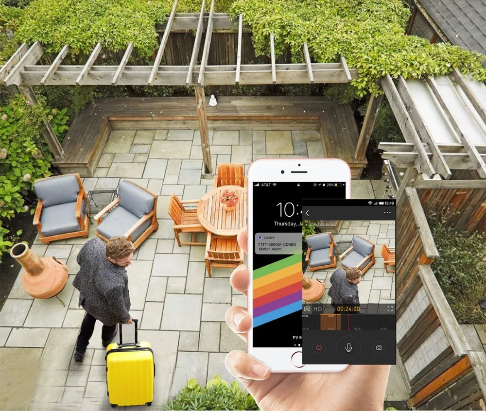 1080P 5x Auto Optical Zoom Mini PTZ IP Camera SONY Sensor IR Night Vision WiFi Camera 2-way Audio Outdoor Security Camera