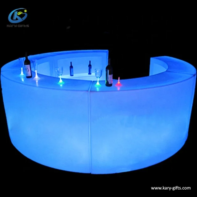 Modern LED Bar Furniture Glowing Bar Table Led Lighting Bar Counter