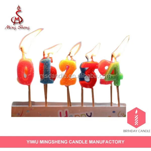 
Manufacturer supply 10pc birthday number candle 