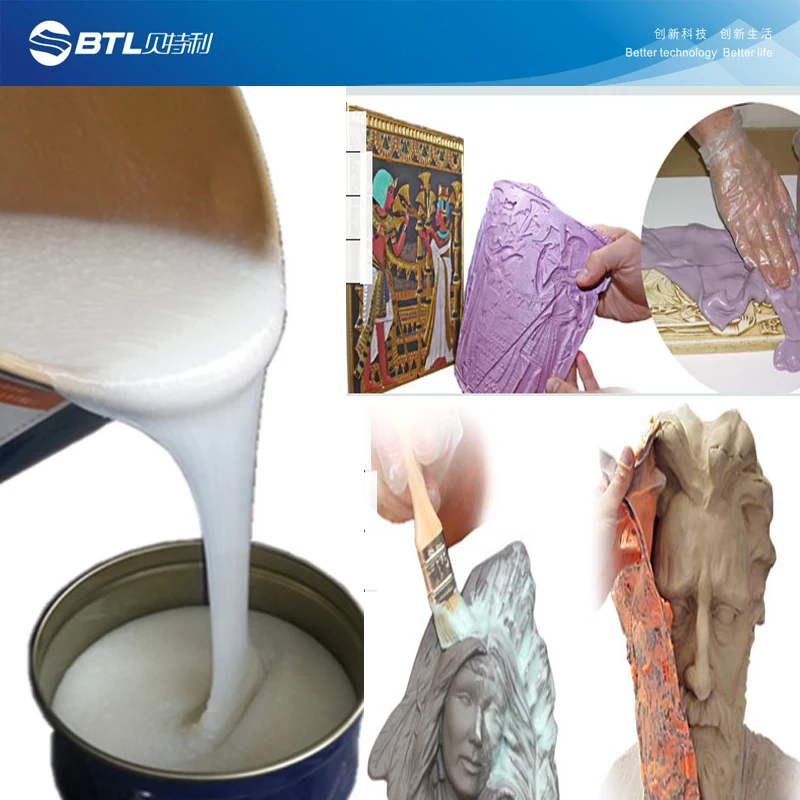 35 Shore A RTV2 Liquid Silicone Rubber For Gypsum Mould Making