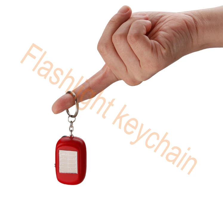 SB-1098 Manufacture Portable Mini Solar Dynamo Torch,Rechargeable LED Keychain Flashlight