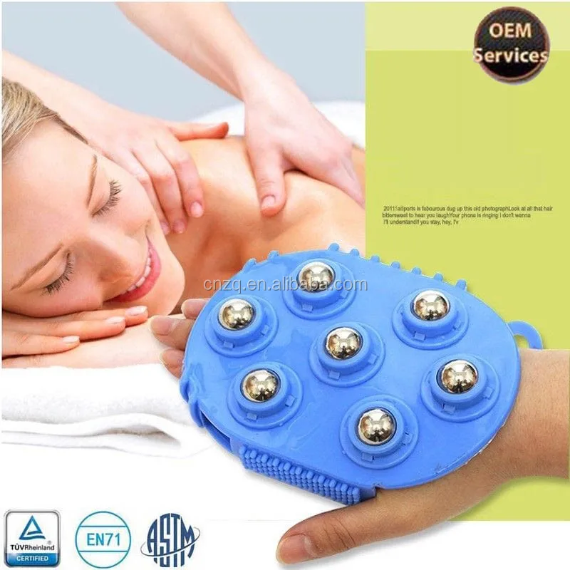 7 Magnet Rolling Ball Massage Brush Full Body Slimming Massager Dredge Meridian