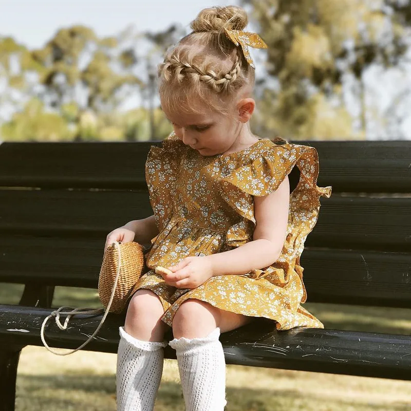
2019 Vintage Baby Girl Dress 0 3 Years Kids Clothes Frock Design Easter Flower Girl Dress  (62032762212)