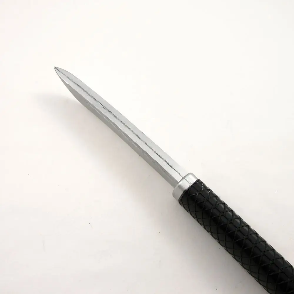 Wholesale prop knife tactical combat martial arts silver rubber training knife