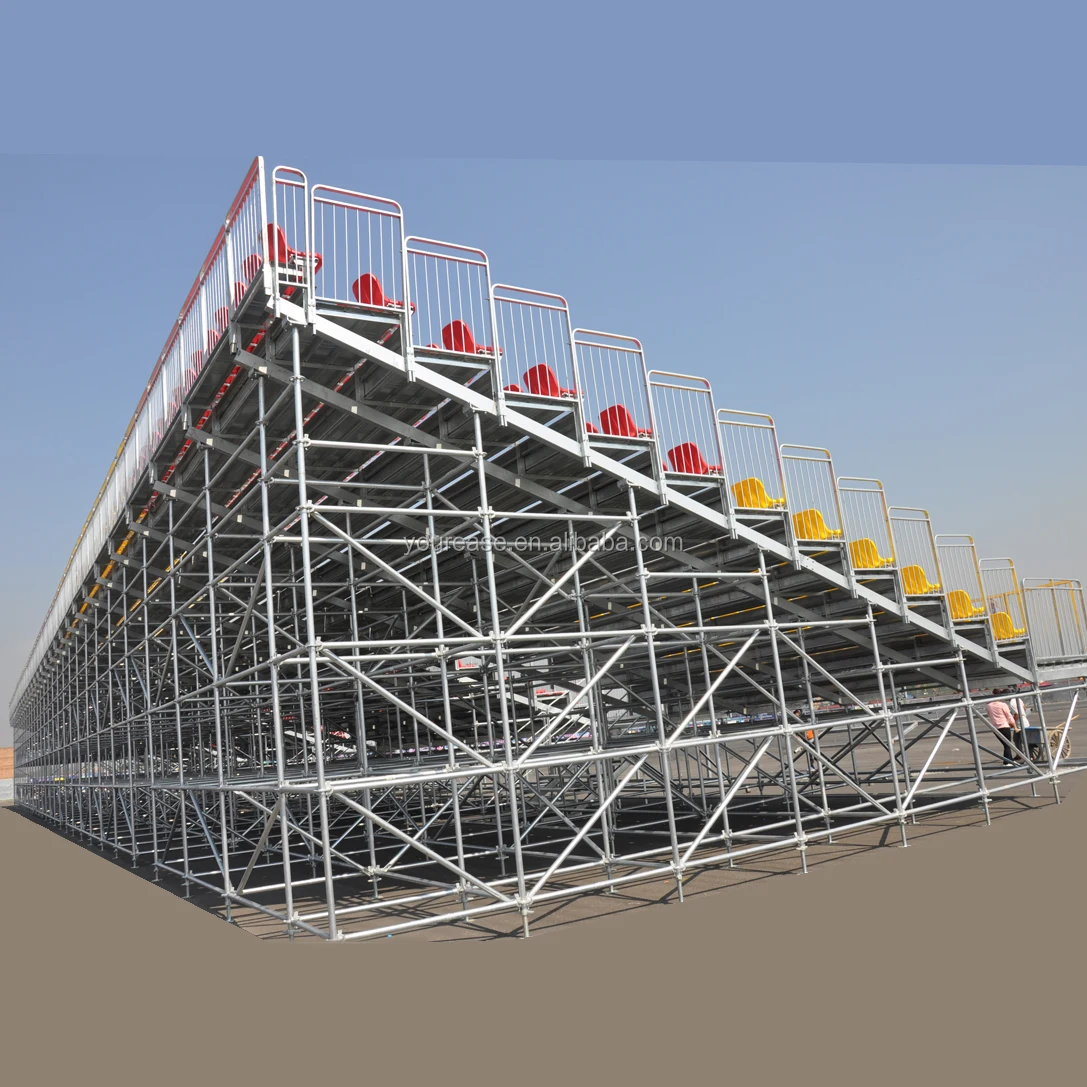 Professional metal structural outdoor bleacher grandstand
