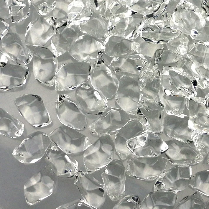 Heater Fire Glass Clear Firepit Decoration Fireglass Reflective