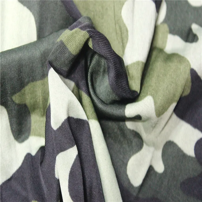 New 2018 keqiao camouflage basketball print jersey knit fabric single Jersey