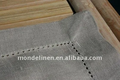 
mitre corner linen placemat tablemat with hemstitch 