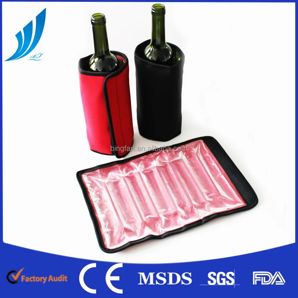 Охладитель обертывание для бутылки неопрена материал заполнен гелем