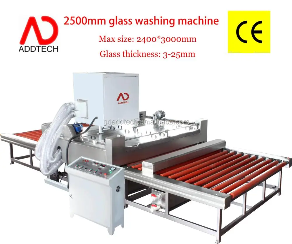 
2500mm glass washing machine/cleaning and drying machine/ 