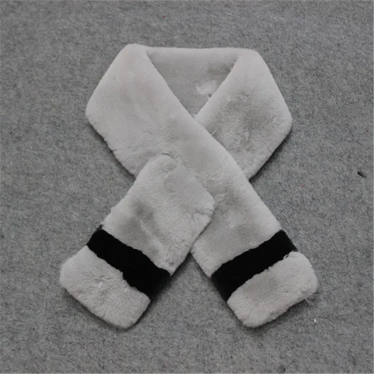 
Women Custom Colourful Faux Rabbit Fur collar Fake Fur Scarf 