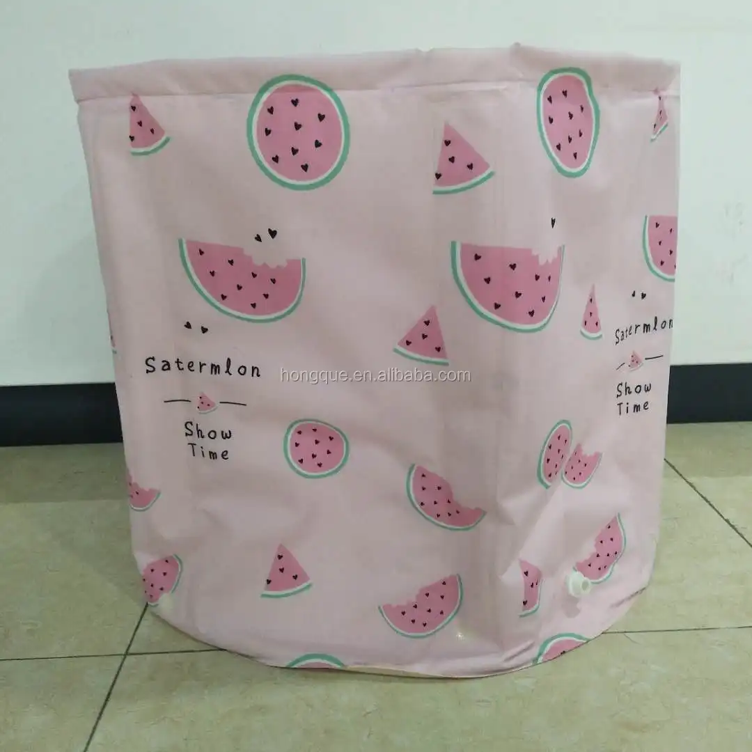 Soaking Bath Tub for Shower Stall, Inflatable Flexible Plastic Adult Size Foldable  bath tub Bathtub Bathroom Spa