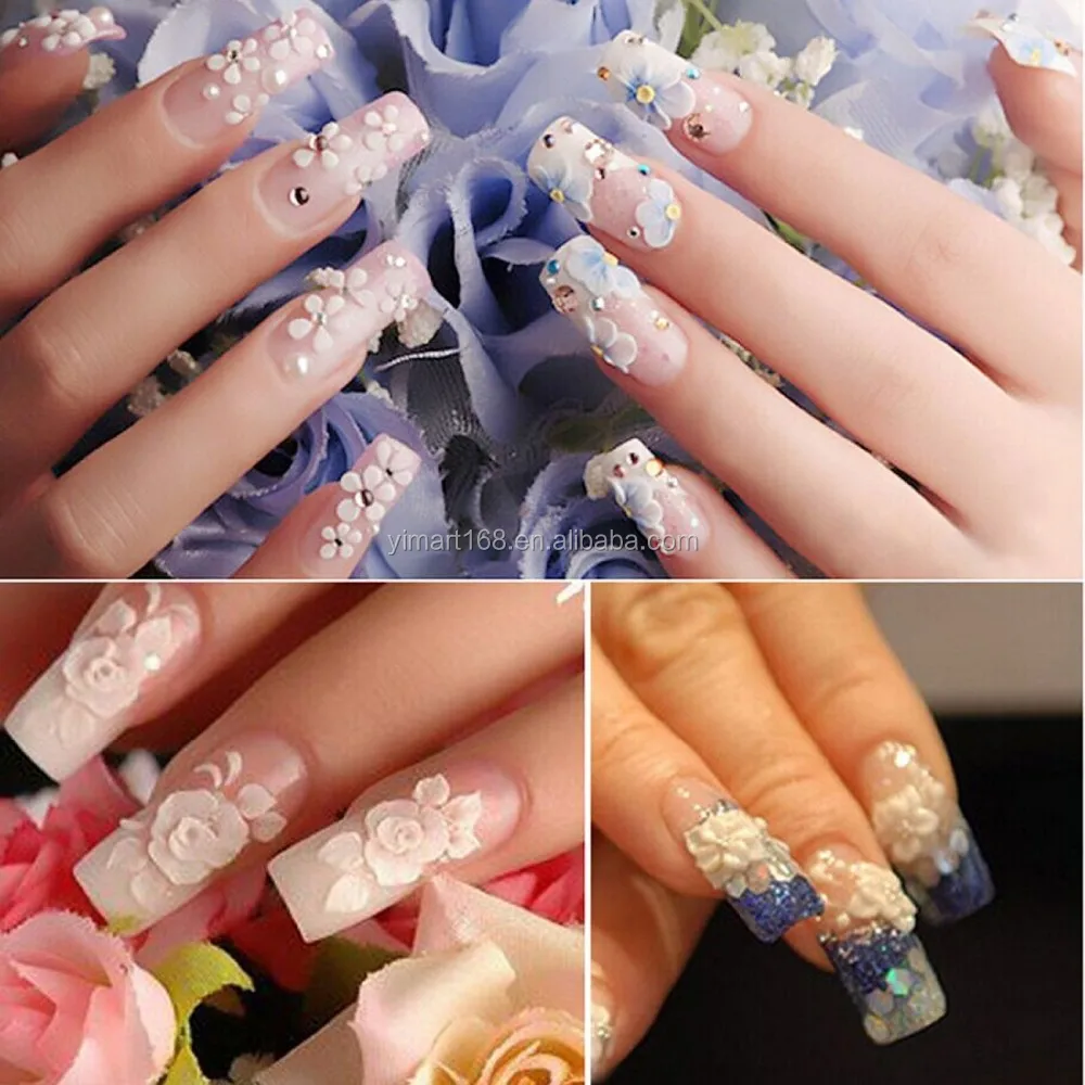 Yimart 12-Color Mirror Nail Art Carving Powder Acrylic Polymer for Gel Nails