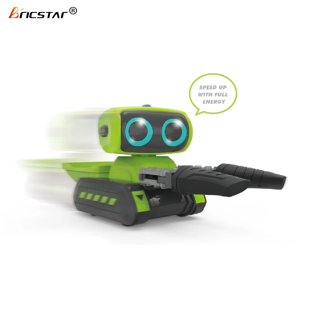 Bricstar Engineering forklift steam robot programmable toy with energy seting game