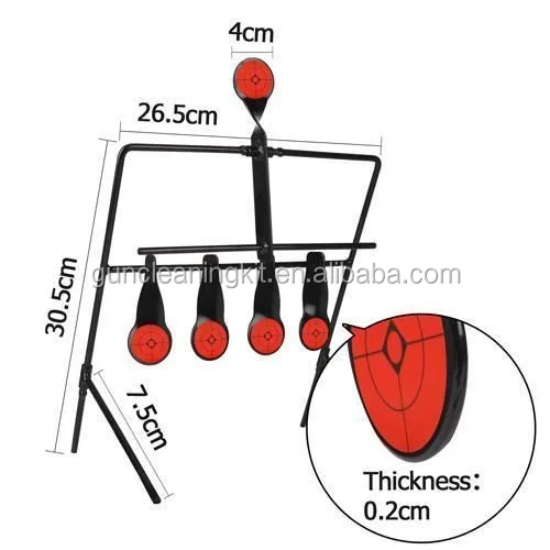 
Auto Resetting Spinner Shooting Target Hunting Rifle Air Gun Metal Plinking 