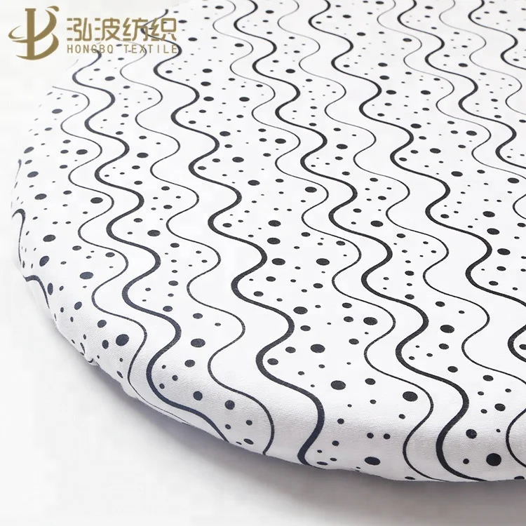 
Wave Jersey Cotton Mini Baby Fitted Crib Sheet 