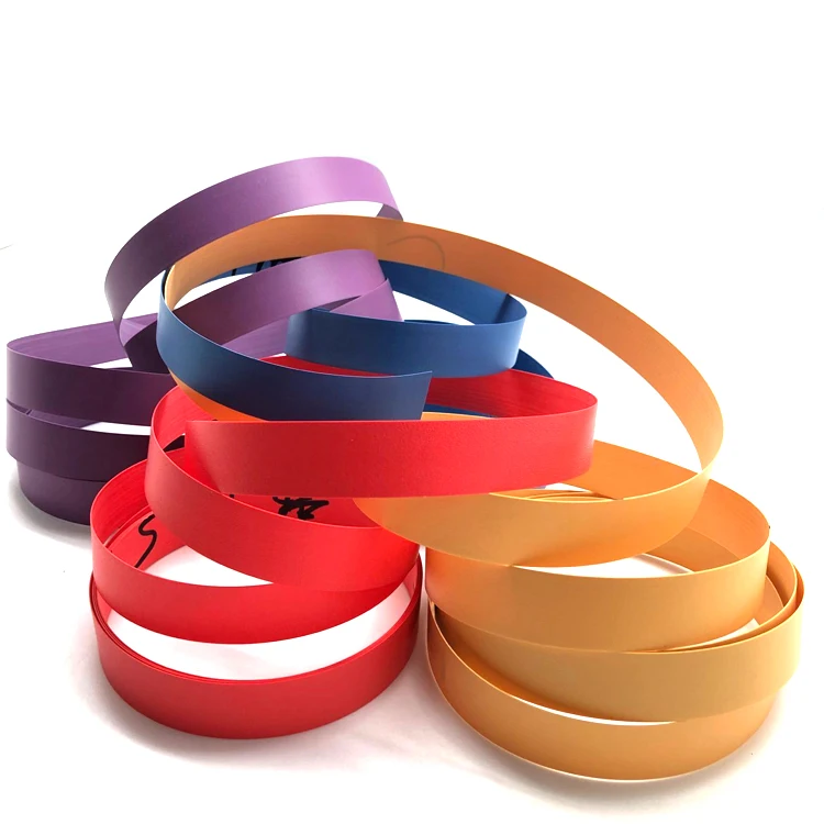 0.45 mm 2 mm wood grain PVC vinyl edge banding for panels plywood MDF particle board