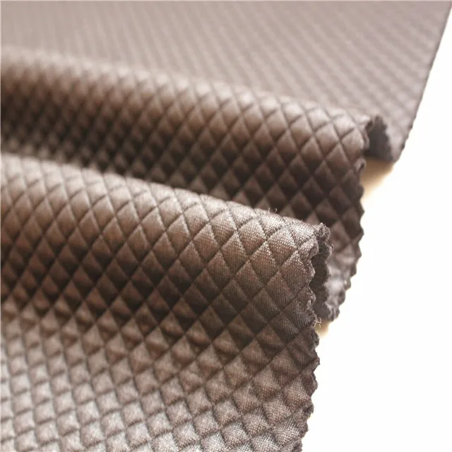 shaoxing keqiao textile wholesale coating quilt jacquard knitting fabric for garments