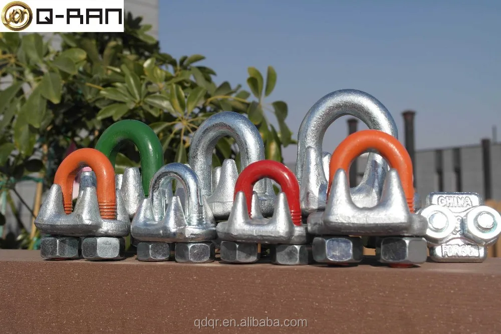 
US Type Drop Forged Wire Rope Clip Metal Cable Clamp 