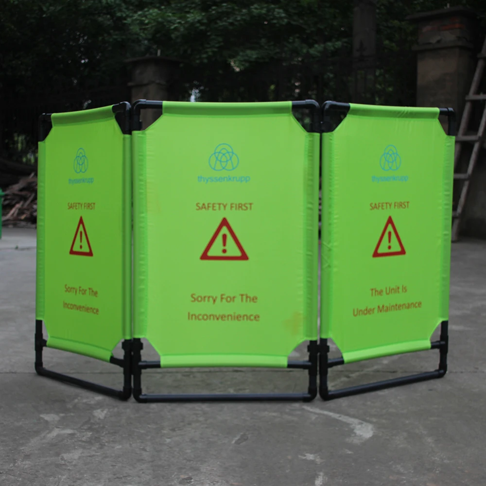 Folding Elevator Lift Guard Safety Barrier Used by Otis Schindler Thyssen Kone