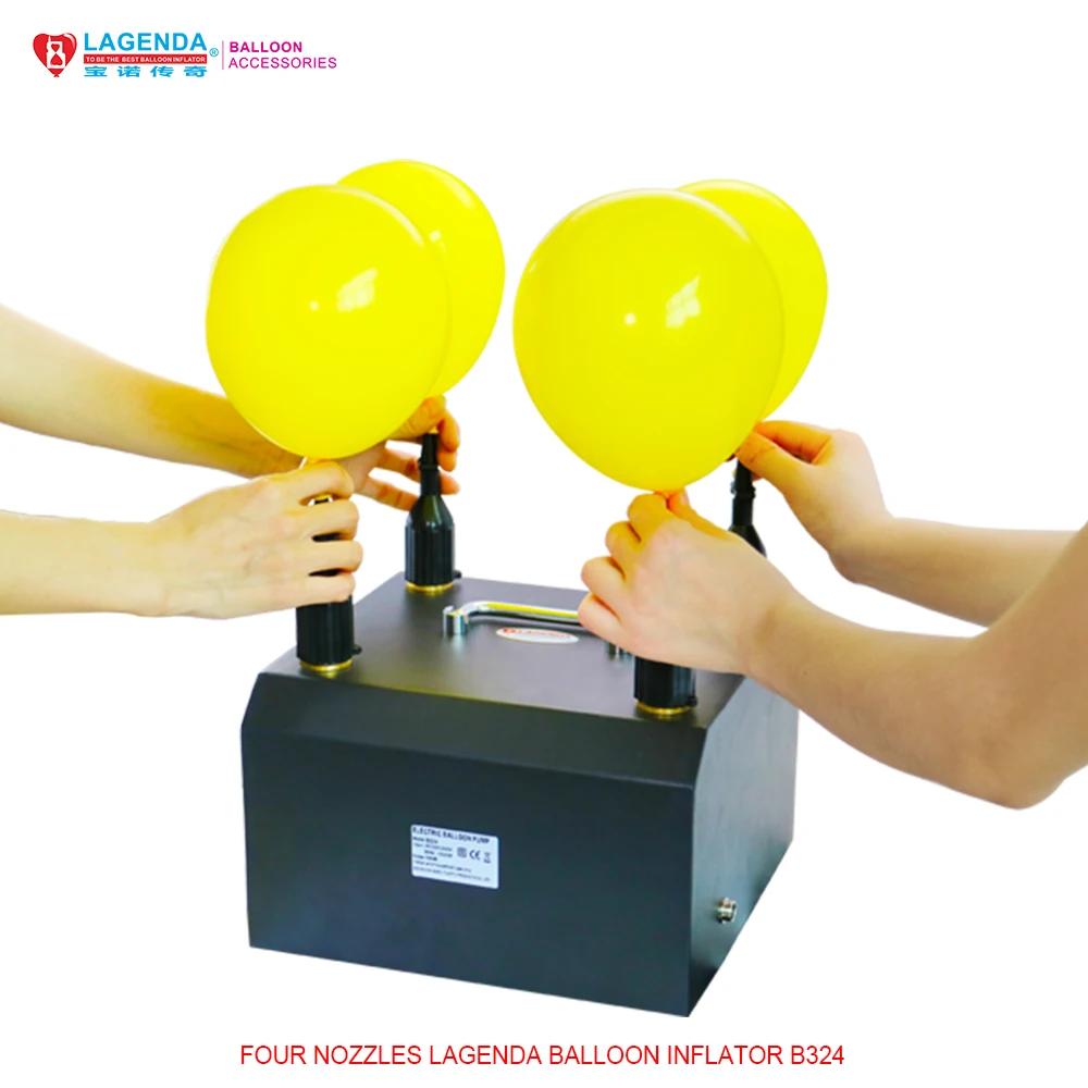 
B324 Lagenda 1500W Wedding Decoration Foot Pedal Four Nozzles Electric Balloon Air Inflator 