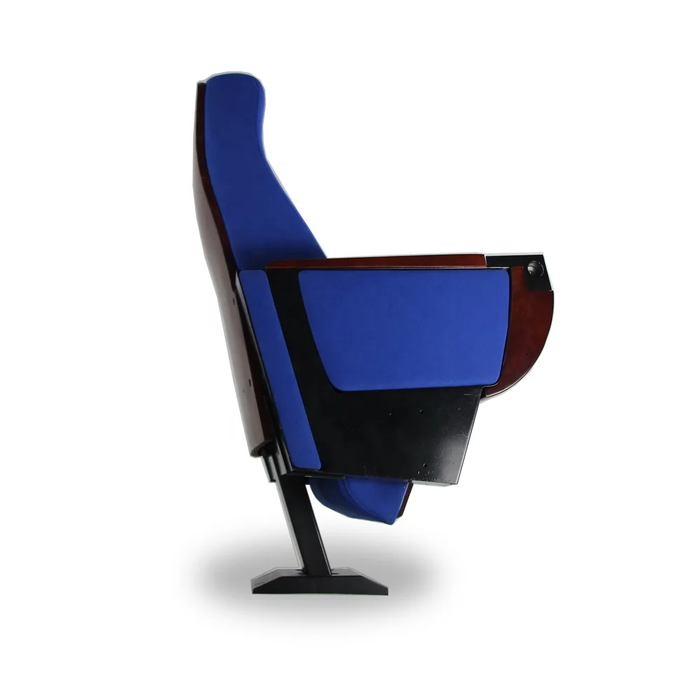 Single leg auditorium seats theatre chair armchair for lecture hall with foldable writing table
