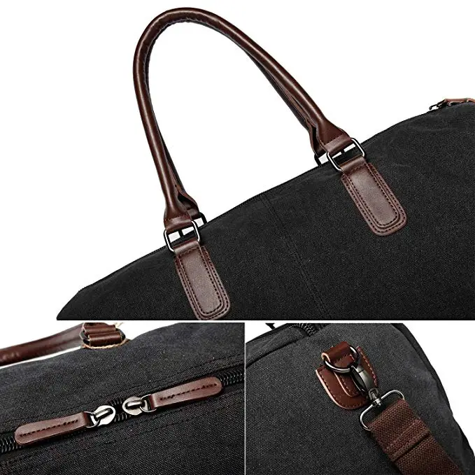 Спортивная сумка для спортзала с отделением для обуви, кожаный холщовый чемодан, сумка-тоут через плечо для путешествий, Спортивная дорожная сумка