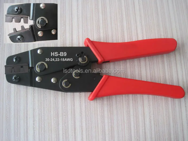 Terminal crimping pliers for crimping dupont pin connector 30-18 AWG,D-SUB connector crimping tool HS-B9