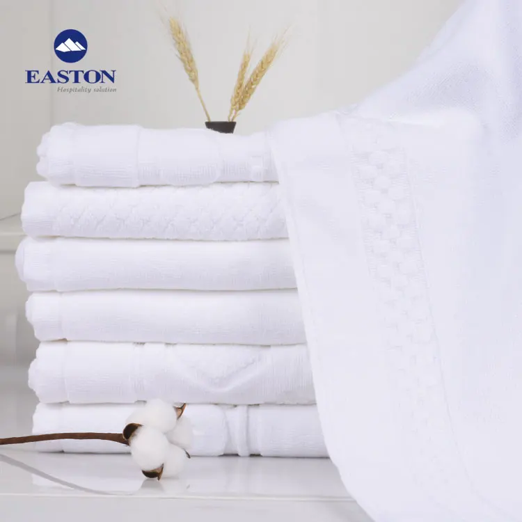 Luxury 100 % cotton jacquard bath towel material for hotel,jacquard logo luxury quality hotel bath towel designs