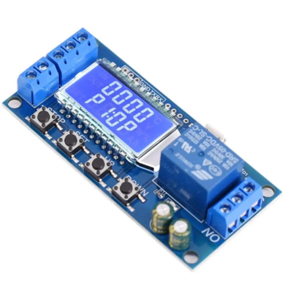 Микро-usb 5V источник питания DC 6-30V программируемый Многофункциональный модуль реле задержки времени