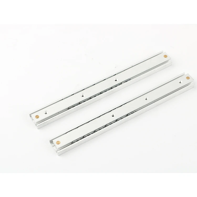 Ball Bearing Drawer Slides Rail for Furniture Full Extension Light Duty Aluminum Alloy Customized Bedroom Furniture 16mm