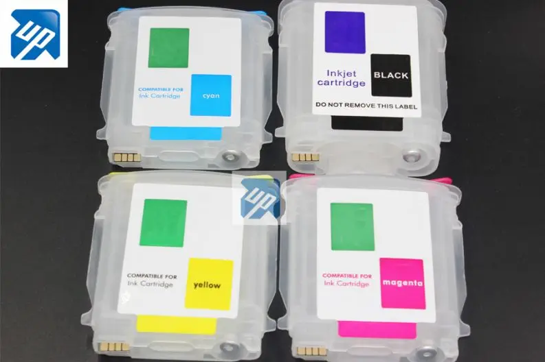 UP brand replacement for HP 82 11 Refillable ink Cartridges for HP DesignJet 111 111r A565A C4836a C4837a with ARC chip