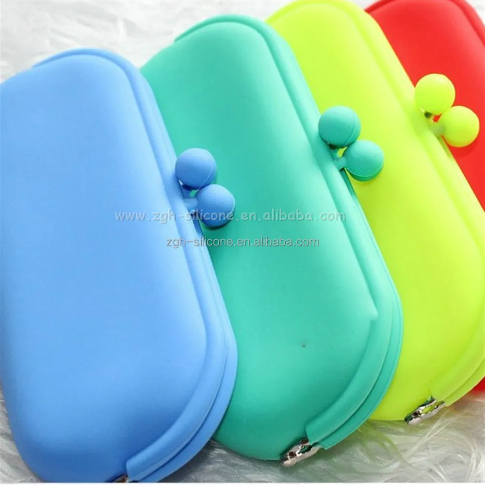 Coin Purse Colorful Lovely Silicone Minbi Coin Pouch Makeup Portable Cosmetic Bag